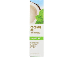 Desert Essence - Coconut Oil Toothpaste - Mint - 6.25 Oz - RubertOrganics
