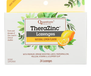 Quantum Therazinc Cold Season Plus Lozenges Lemon - 14 Mg - 24 Lozenges