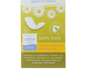 Natracare Natural Mini Panty Liners - 30 Pack - RubertOrganics