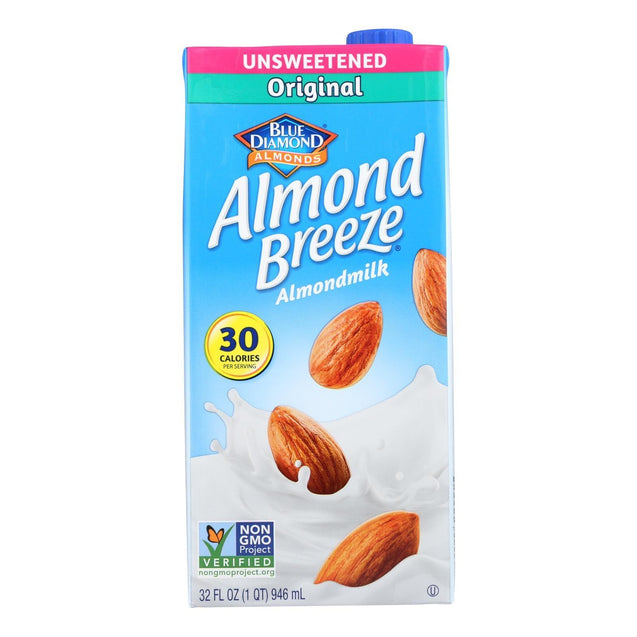 Almond Breeze - Almond Milk - Unsweetened Original - 32 oz - RubertOrganics