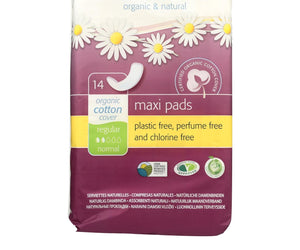 Natracare Natural Maxi Pads Regular - 14 Pack - RubertOrganics