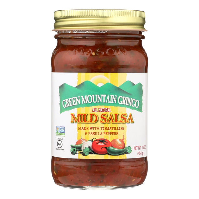 Green Mountain Gringo Mild Salsa - Case Of 12 - 16 Oz. - RubertOrganics