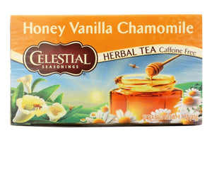Celestial Seasonings Herbal Tea - Caffeine Free - Honey Vanilla Chamomile - 20 Bags - RubertOrganics
