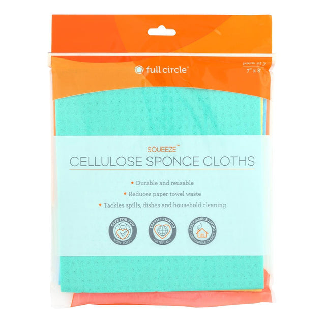 Full Circle Home - Cellulose Spng Cloth Sqz - Ea Of 1-3 Ct - RubertOrganics