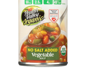 Health Valley Organic Soup - Vegetable No Salt Added - Case Of 12 - 15 Oz. - RubertOrganics