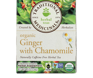 Traditional Medicinals Organic Golden Ginger Herbal Tea - 16 Tea Bags