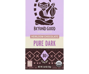 Madecasse - Chocolate Bar 80% Pure Dark Chocolate - Case Of 12-2.64 Oz - RubertOrganics