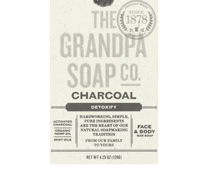 Grandpa Soap Soap - Charcoal - 4.25 Oz - RubertOrganics