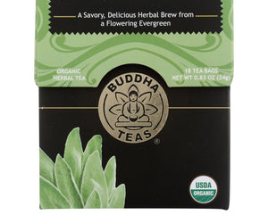 Buddha Teas - Organic Tea - Sage Leaf - Case Of 6 - 18 Count - RubertOrganics