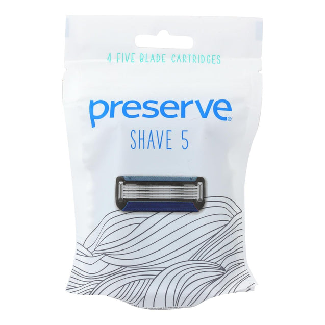 Preserve Shave 5 Replacement Blades - 4 Ct- 6 Packs - RubertOrganics