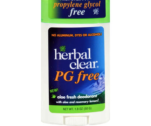 Herbal Clear Deodorant Stick - Aloe Fresh - Pg Free - 1.8 Oz - RubertOrganics