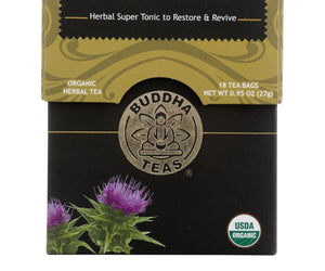 Buddha Teas - Organic Tea - Milk Thistle - Case Of 6 - 18 Count - RubertOrganics