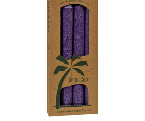 Aloha Bay - Palm Tapers - Violet - 4 Candles - RubertOrganics