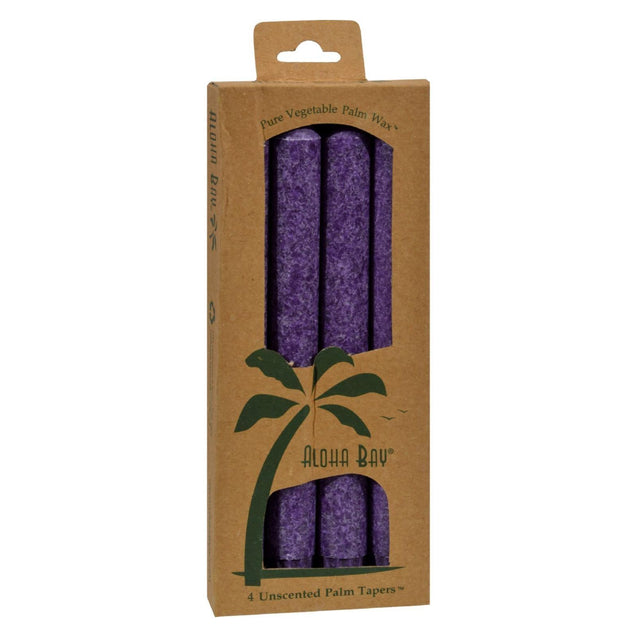 Aloha Bay - Palm Tapers - Violet - 4 Candles - RubertOrganics