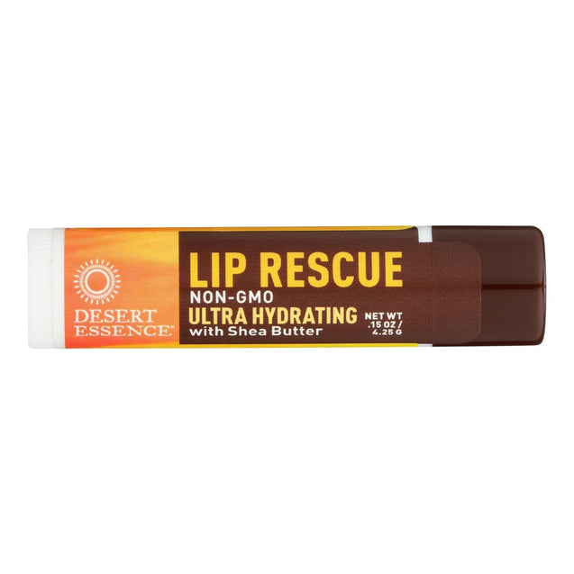 Desert Essence - Lip Rescue With Shea Butter - 0.15 Oz - Case Of 24 - RubertOrganics