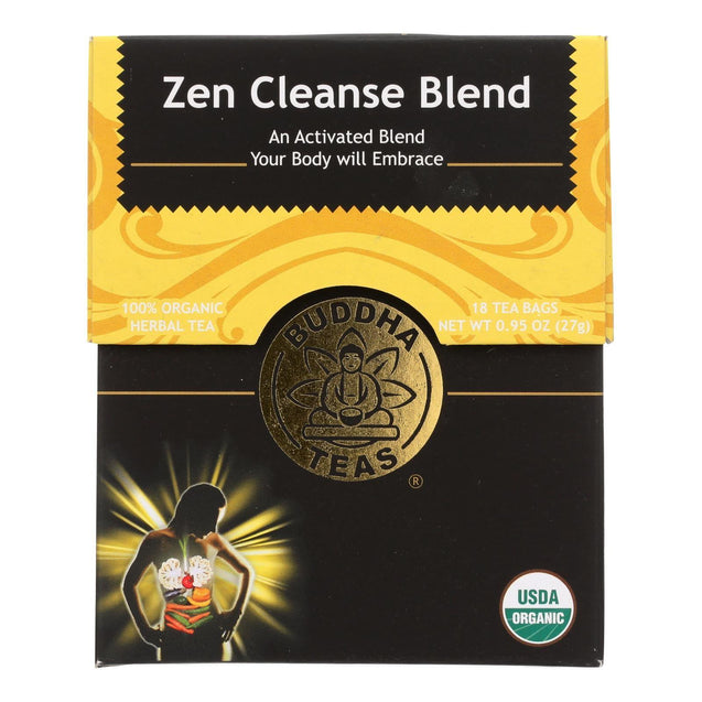 Buddha Teas -tea - Zen Cleanse Blend - Case Of 6 - 18 Bag - RubertOrganics