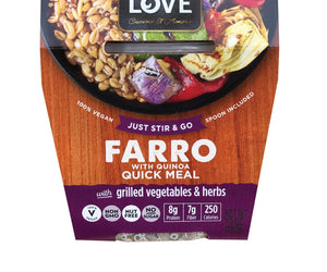 Cucina And Amore Grilled Vegetables - Farro - Case Of 6 - 7.9 Oz - RubertOrganics