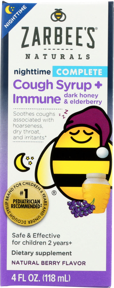 ZARBEES: SYRUP COUGH CHILDREN’S NIGHTTIME BERRY, 4 FO