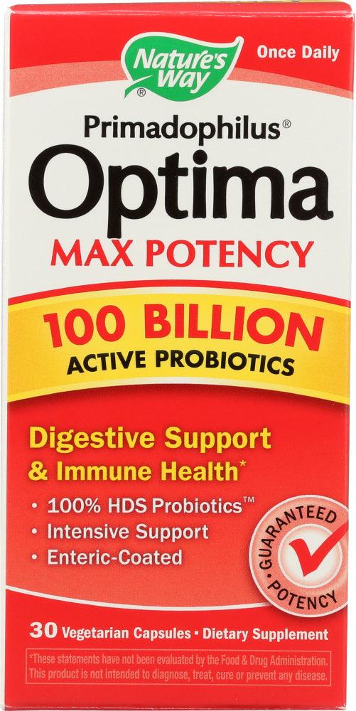 NATURES WAY: PRIMADOPHILUS OPTIMA 100 BILLION 30 VEGETABLE, 30 CP - RubertOrganics