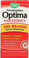 NATURES WAY: PRIMADOPHILUS OPTIMA 100 BILLION 30 VEGETABLE, 30 CP - RubertOrganics