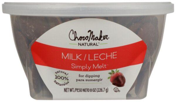 CHOCOMAKER: SIMPLY MELT MILK, 8 OZ - RubertOrganics