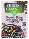 SEEDS OF CHANGE: ORGANIC BEANS SAVORY MEXICAN STYLE BLACK BEANS, 9.20 OZ