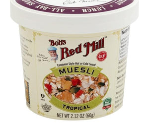 Bob's Red Mill Muesli Cup - Tropical - Case Of 12 - 2.12 Oz. - RubertOrganics