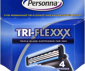 Personna Tri-flexxx Razor System For Men Cartridge Refill - 4 Cartridges - RubertOrganics