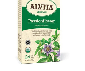Alvita Tea Organic Herbal Passionflower Tea - 24 Bags - RubertOrganics