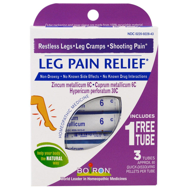 Boiron - Leg Pain Relief - 3 Tubes - RubertOrganics