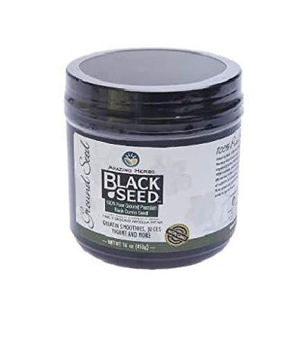 Amazing Herbs Black Seed Ground Seed - 16 Oz - RubertOrganics