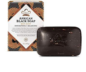 Nubian Heritage African Black Soap with Oats & Aloe - Deep-Cleaning 5oz-bar - RubertOrganics