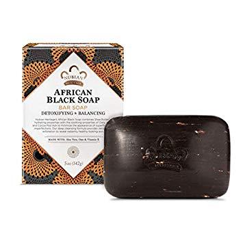 Nubian Heritage African Black Soap with Oats & Aloe - Deep-Cleaning 5oz-bar - RubertOrganics