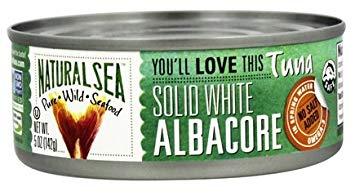 Natural Sea Wild Albacore Tuna - With Sea Salt - 5 Oz. - RubertOrganics