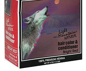 Light Mountain Hair Color - Bright Red - Case Of 1 - 4 Oz. - RubertOrganics