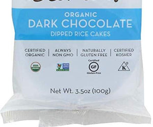 Element Organic Dipped Rice Cakes - Milk Chocolate - Case Of 6 - 3.5 Oz - RubertOrganics
