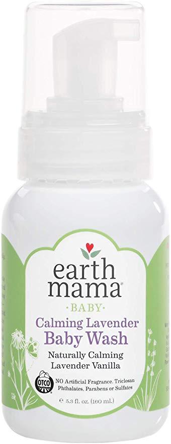 Earth Mama Baby Wash Calming Lavender - Case Of 5.3 - 5.3 Fl Oz. - RubertOrganics