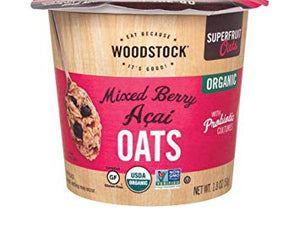 Woodstock Organic Oat Cup - Mixed Berry Acai - 1.8 Oz.