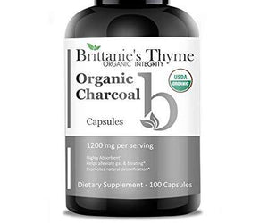 Brittanie's Thyme - Organic Charcoal Capsules - 100 Capsules - RubertOrganics
