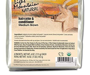 Light Mountain Organic Hair Color And Conditioner - Medium Brown - 4 Oz - RubertOrganics