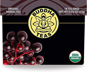 Elderberry tea | Buddha teas(18 tea bags/1 box) | The Republic of Tea (36 tea bags/1 box) - RubertOrganics