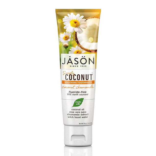 Jason Natural Products Soothing Toothpaste - Coconut Chamomile - 4.2 Oz - RubertOrganics