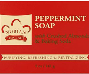 Nubian Heritage Bar Soap Peppermint - 5 Oz - RubertOrganics
