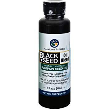 Amazing Herbs Black Seed Oil Blend - Styrian Pumpkin Seed - 8 Oz - RubertOrganics