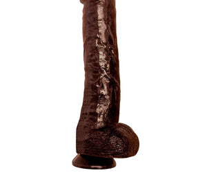 Cockzilla 16.5 Black Realistic Cock " - RubertOrganics