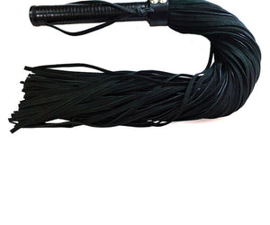 Rouge Suede Flogger W-leather Handle - Black