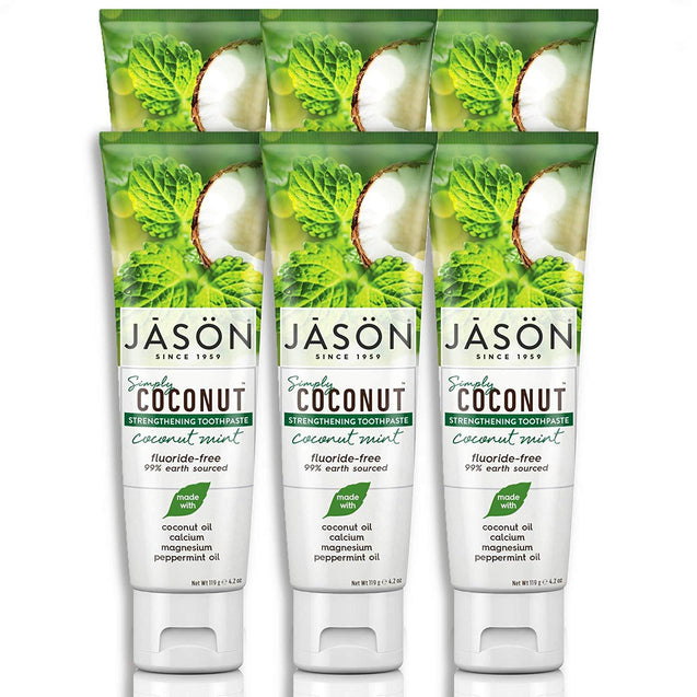 Jason Natural Products Strengthening Toothpaste - Coconut Mint - 4.2 Oz - RubertOrganics