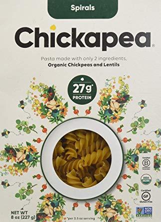 Chickapea Pasta - Pasta - Spirals - Case Of 6 - 8 Oz. - RubertOrganics