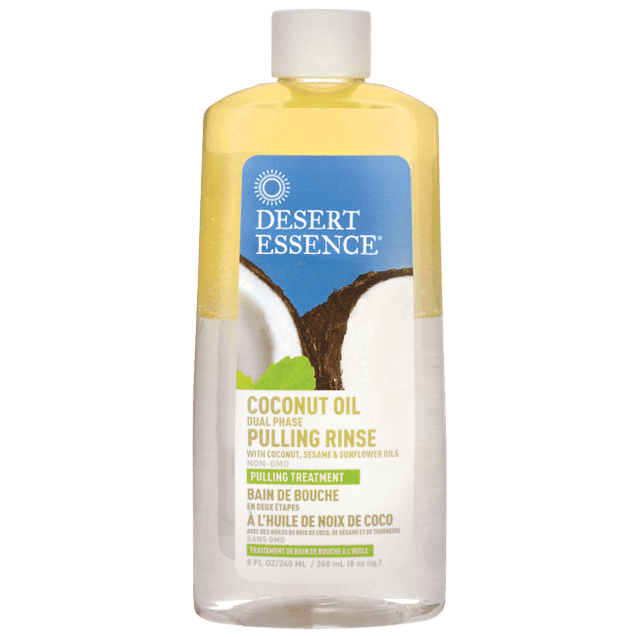 Desert Essence Pulling Rinse With Coconut Sesame And Sunflower Oils - 8 Fl Oz - RubertOrganics