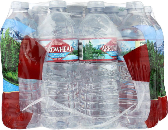 Arrowhead Water: 100% Mountain Spring Water 24 Count - 0.5 Liter, 12 Lt - RubertOrganics